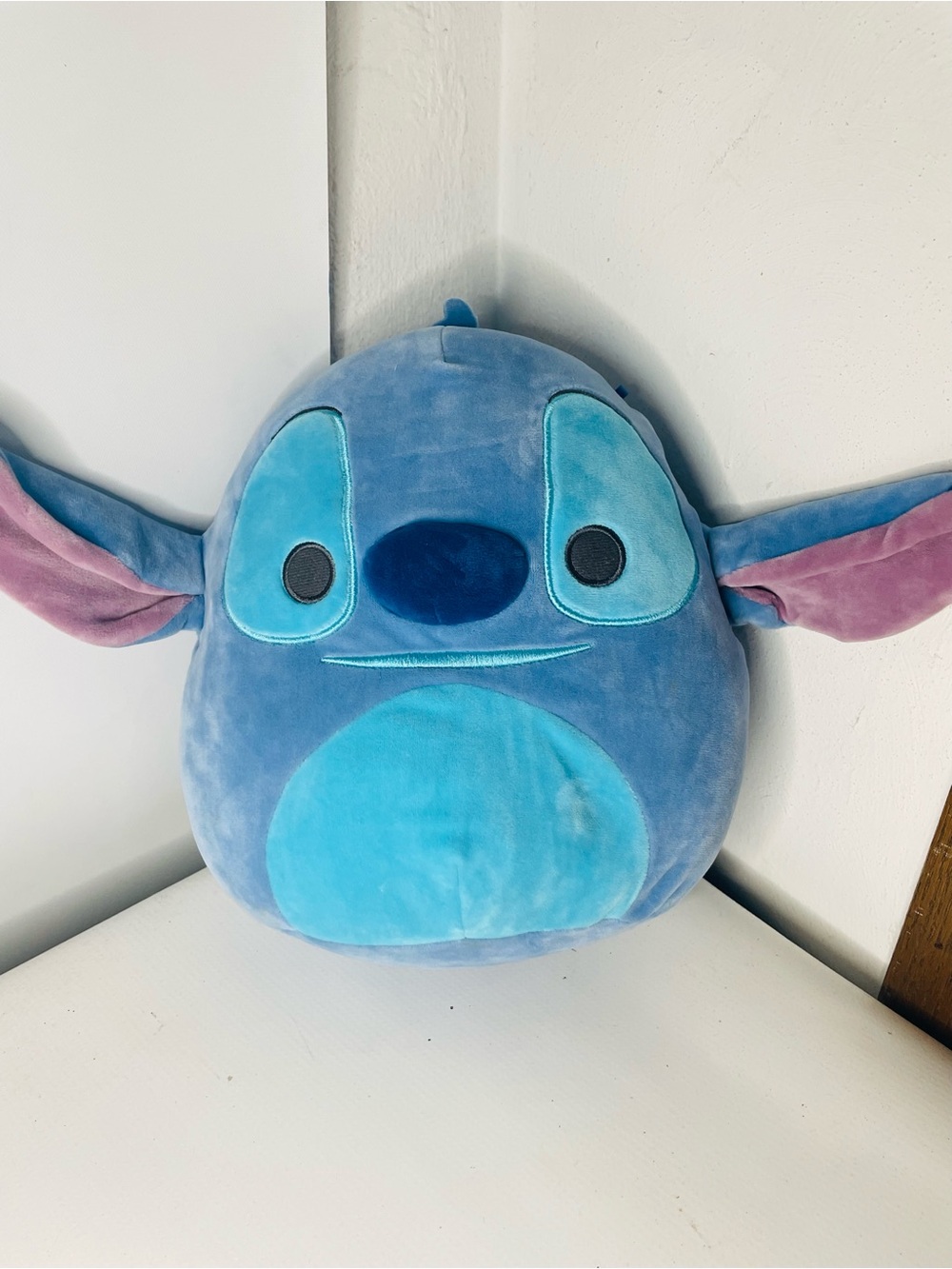 Disney Blue & Turquoise Stitch Plush Pillow with Pink Ears